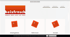 Desktop Screenshot of heizfrosch-werbung.de