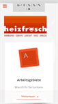 Mobile Screenshot of heizfrosch-werbung.de