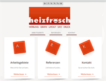 Tablet Screenshot of heizfrosch-werbung.de